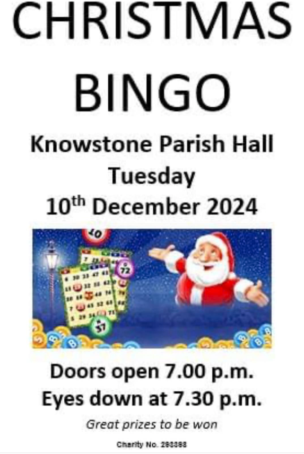 Details of Christmas bingo