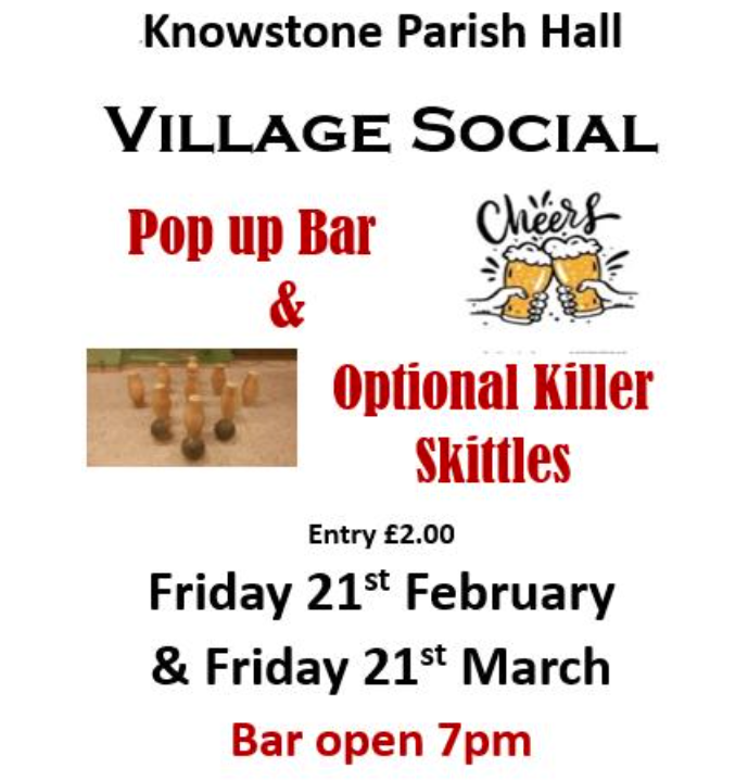 Killer skittles evening on 21st February 